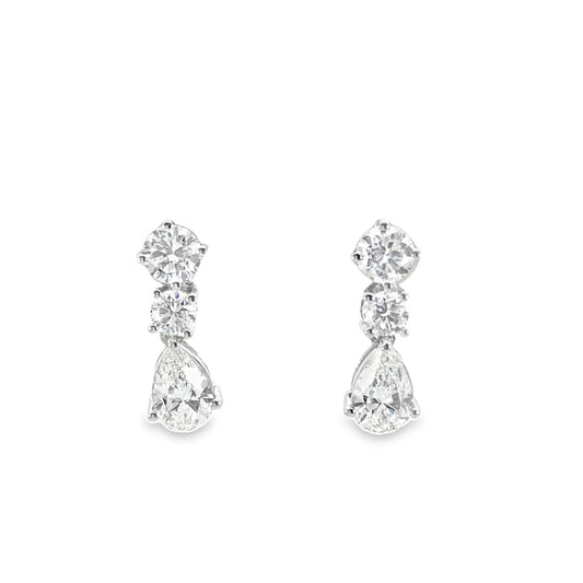 Diamond Droplet Earrings