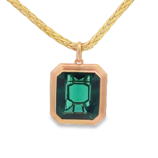 Emerald Pendant Necklace