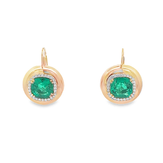 Bubble Emerald Earrings