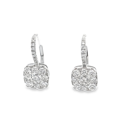 Eurowire Drop Diamond Earrings