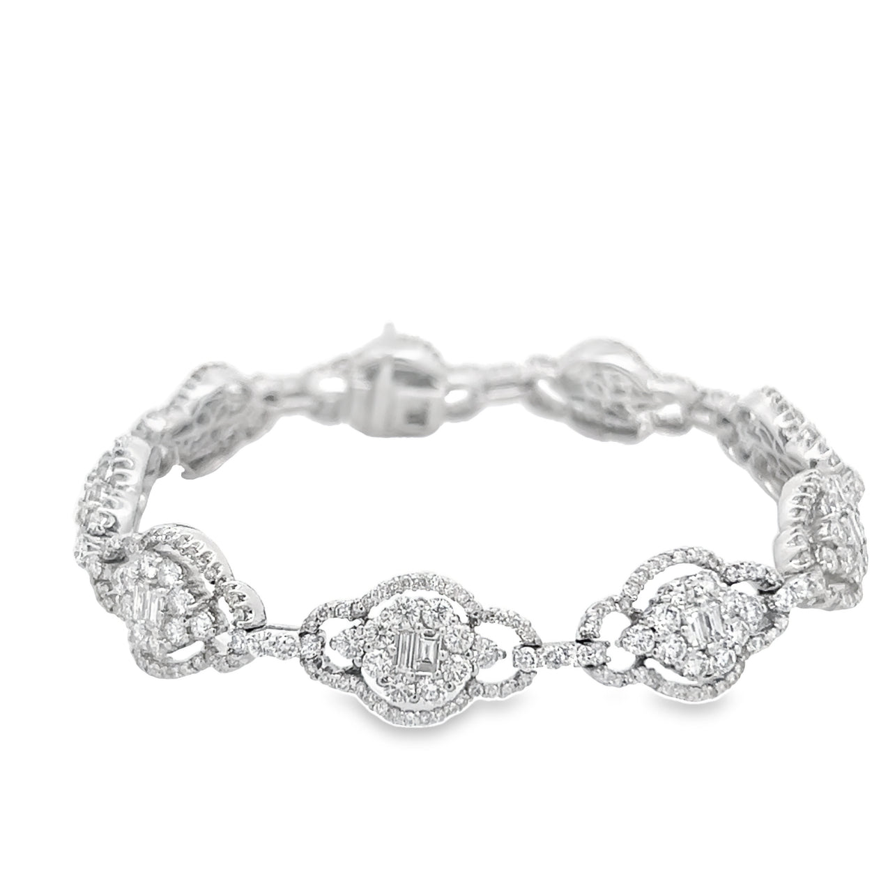 Baguette and Round Diamond Bracelet