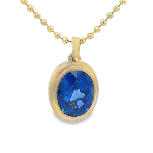 Sapphire Pendant Necklace