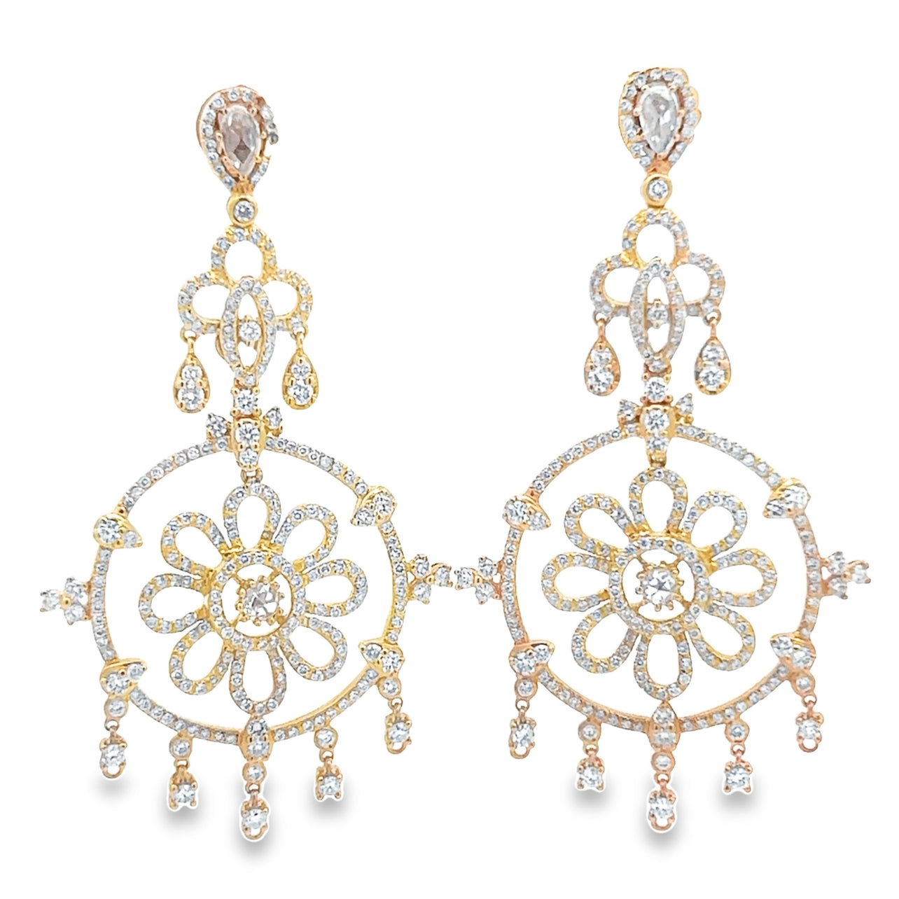 Chandelier Pinwheel Earrings