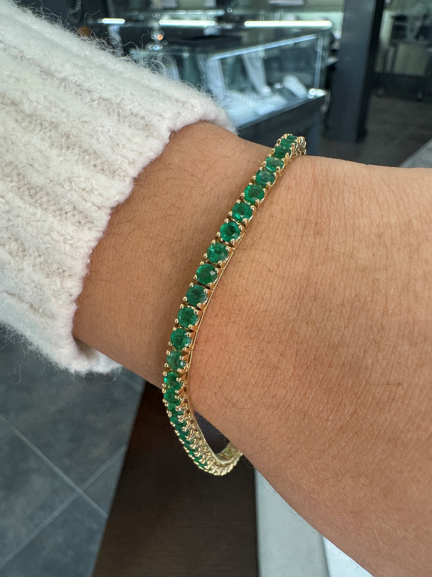 Emerald Tennis Bracelet