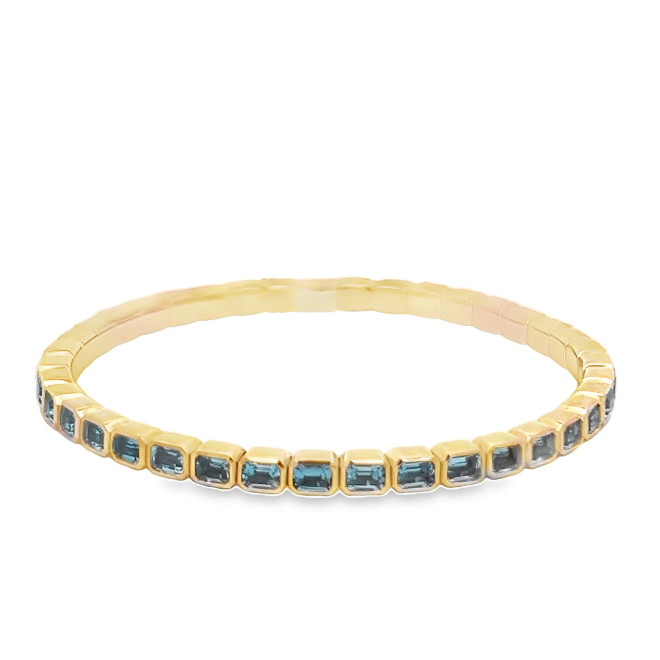 Emerald London Blue Topaz Bracelet