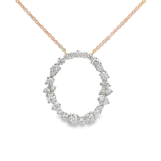 Diamond Oval Necklace