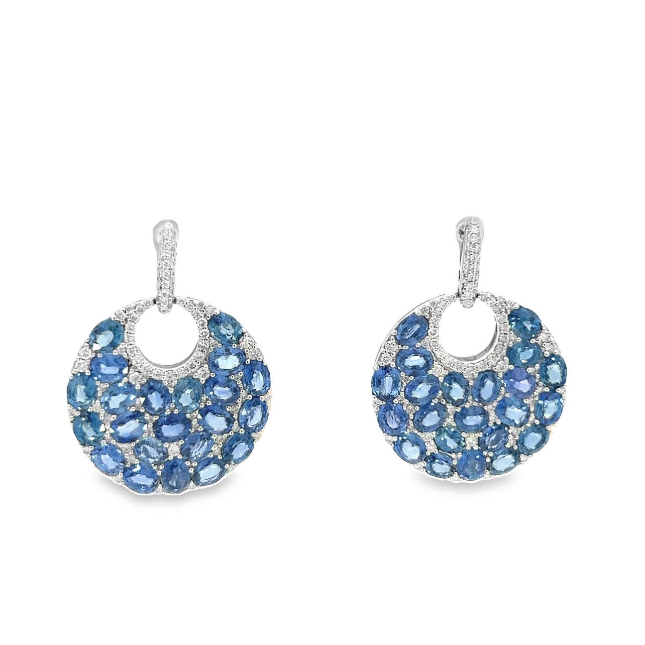 Oval Sapphire Earrings