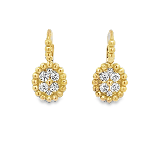 Oval Caviar Earrings