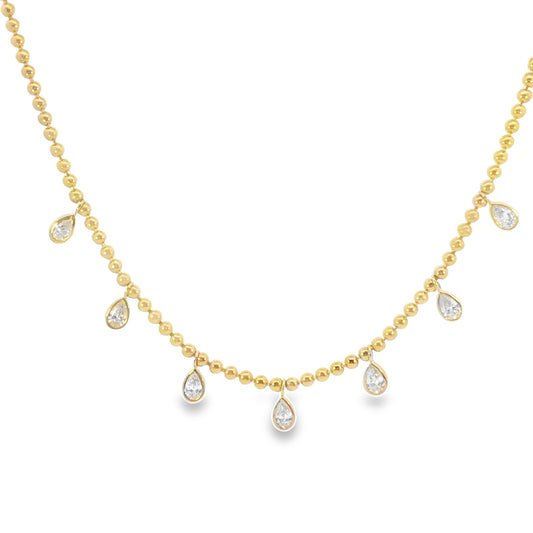 Pear Shape Drop Necklace