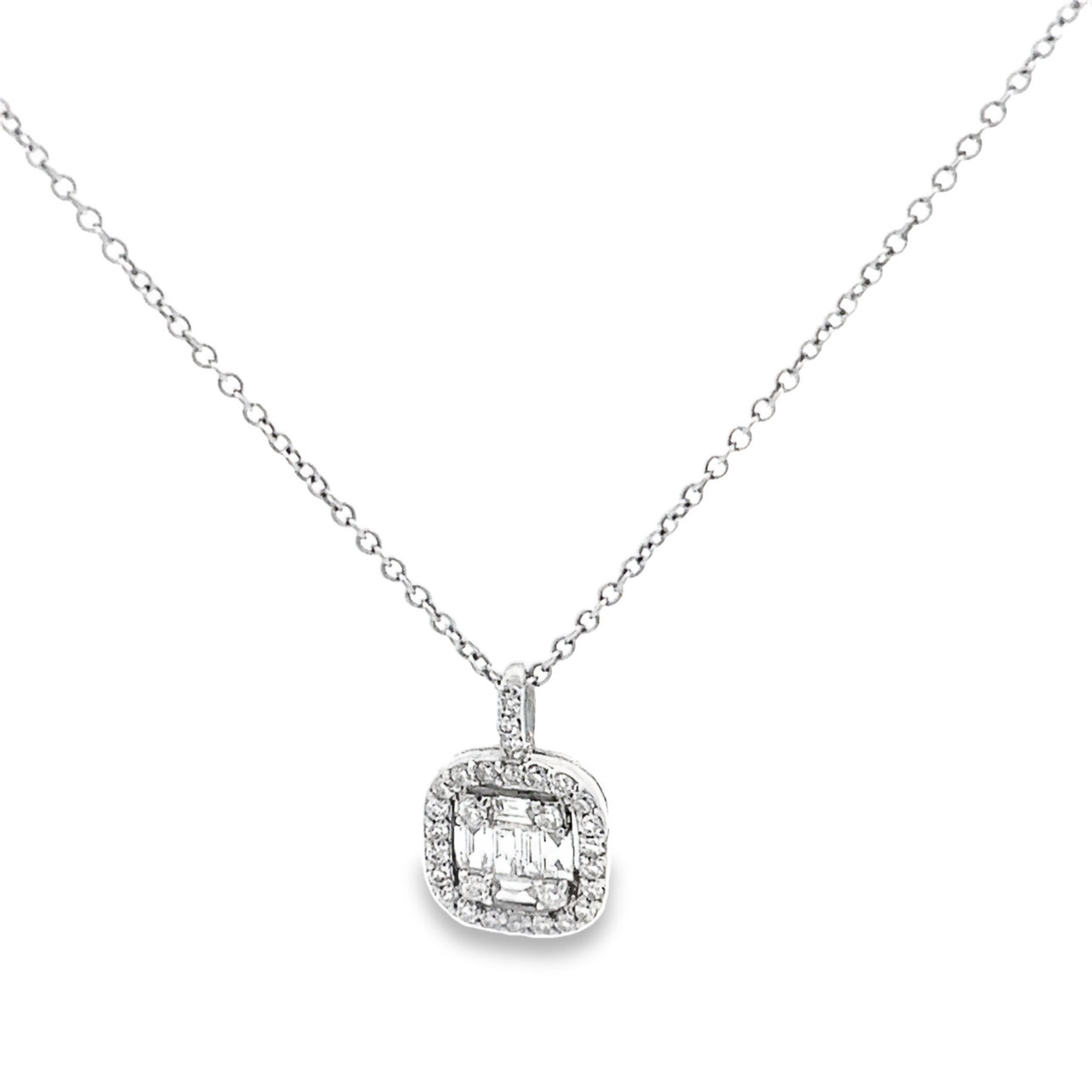 White Gold Diamond Pendant