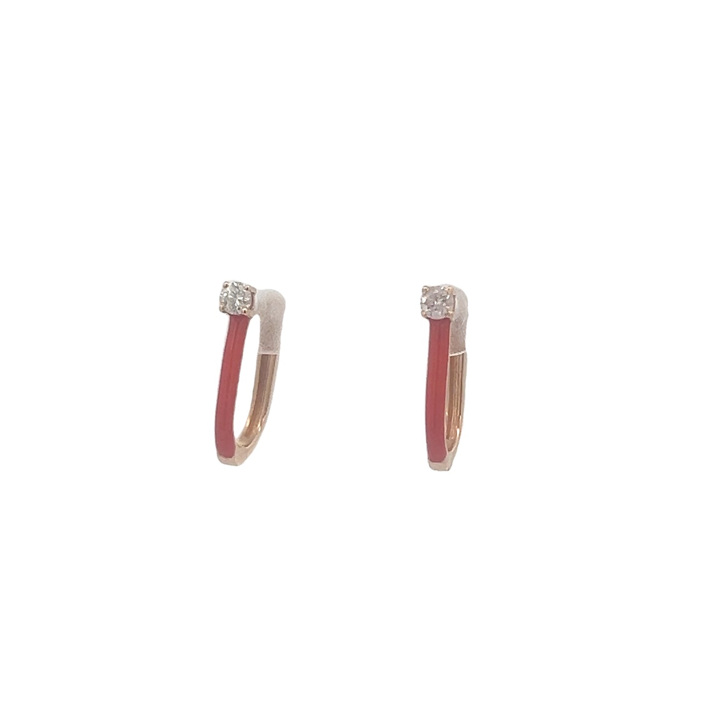 Elegant Enamel Earrings