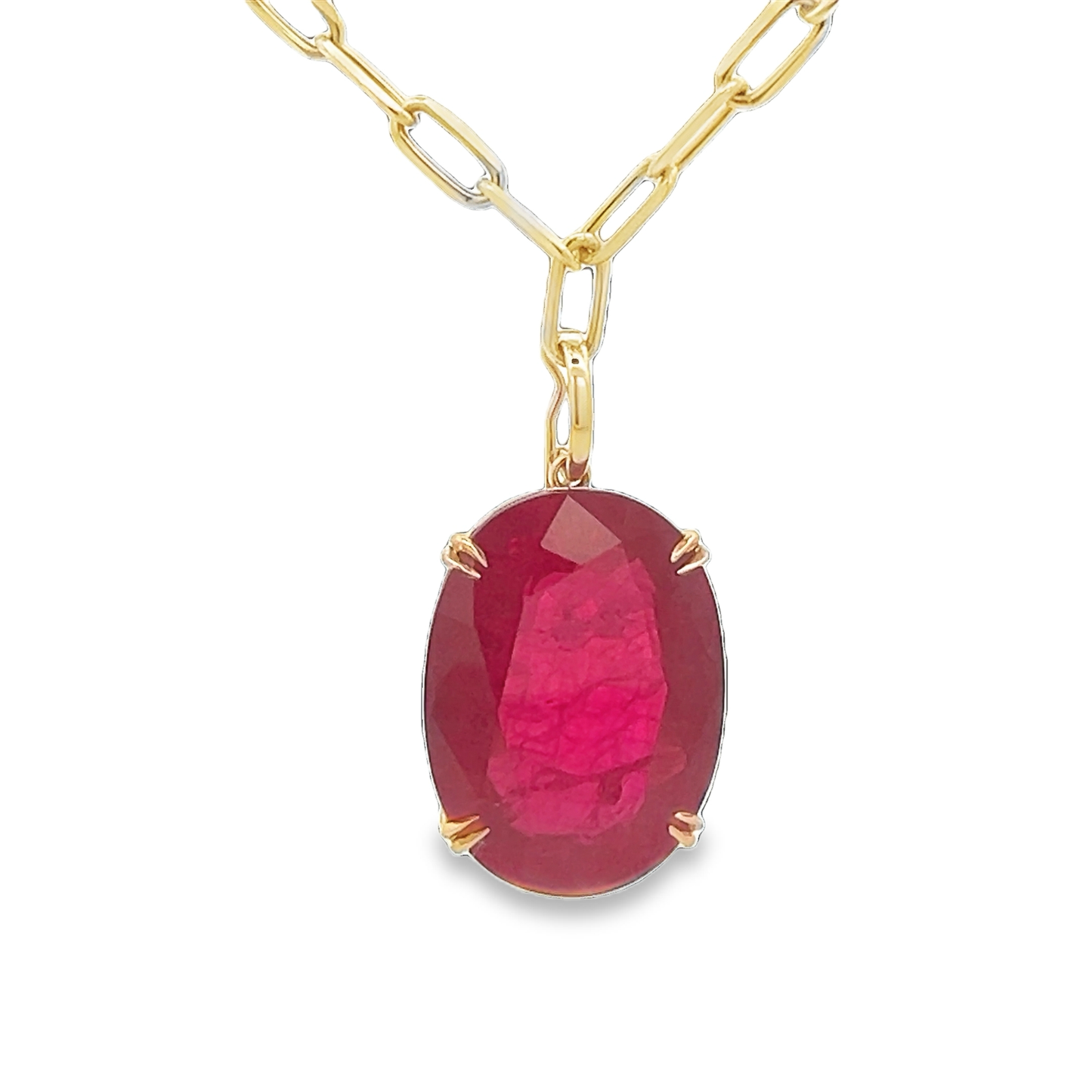 Ruby Pendant Necklace