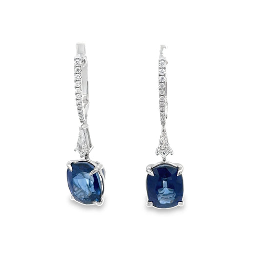 Sapphire Drop Earrings