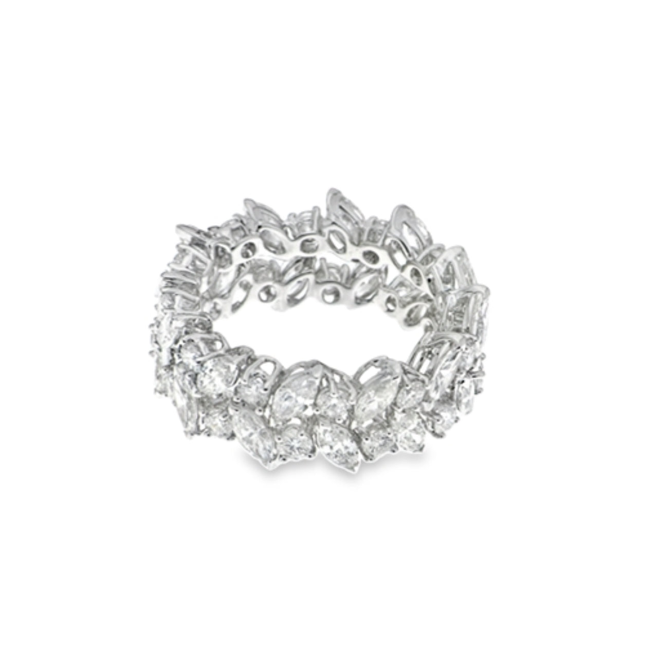 2 Row Eternity Band