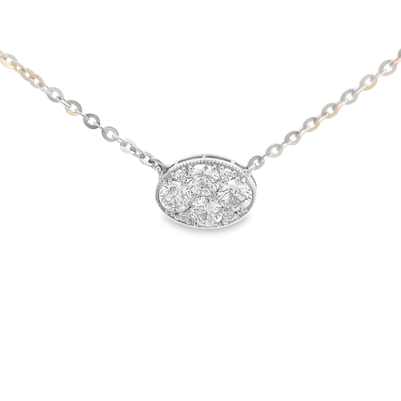 Diamond Oval Pendant