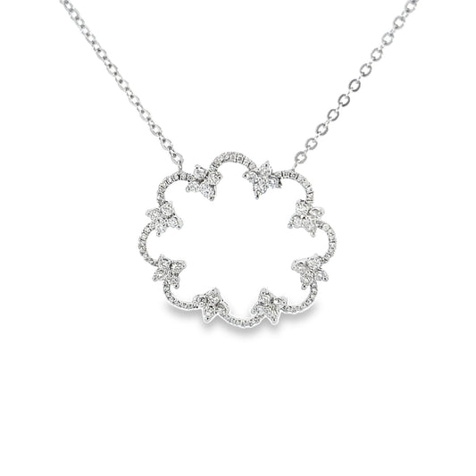 White Gold Florette Necklace