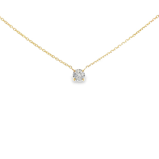 Single Diamond Necklace