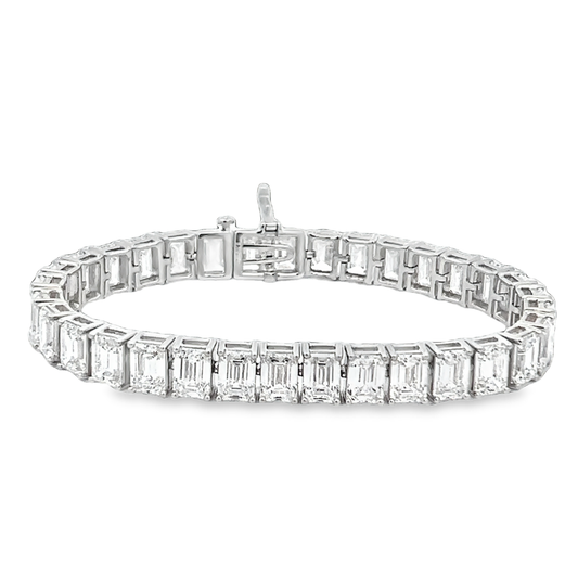 Emerald Cut Diamond Bracelet