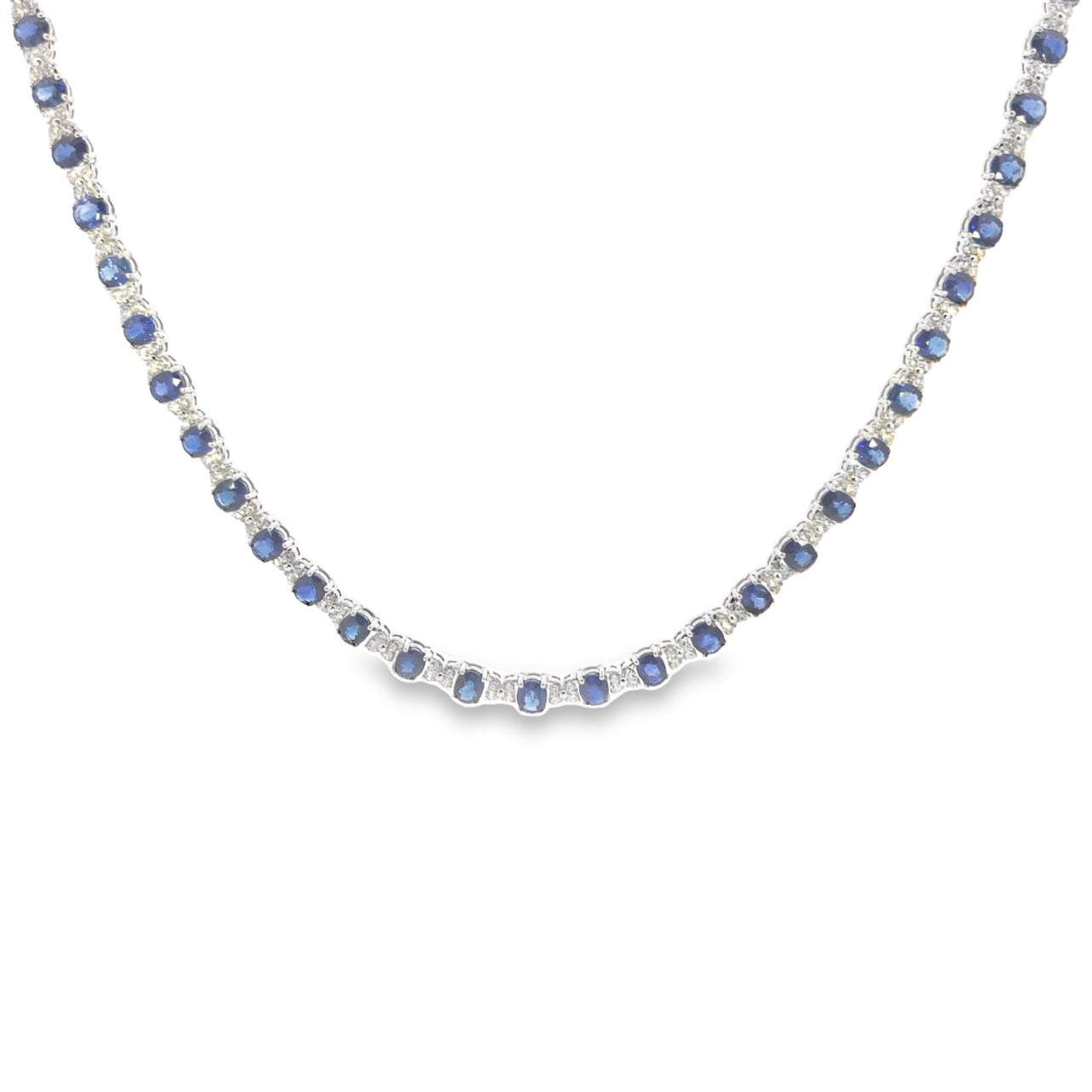 Sapphire and Diamond Necklace