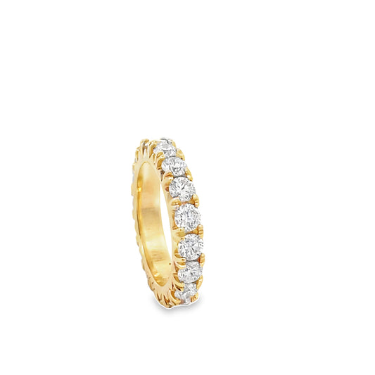 Yellow Gold Eternity Wedding Band