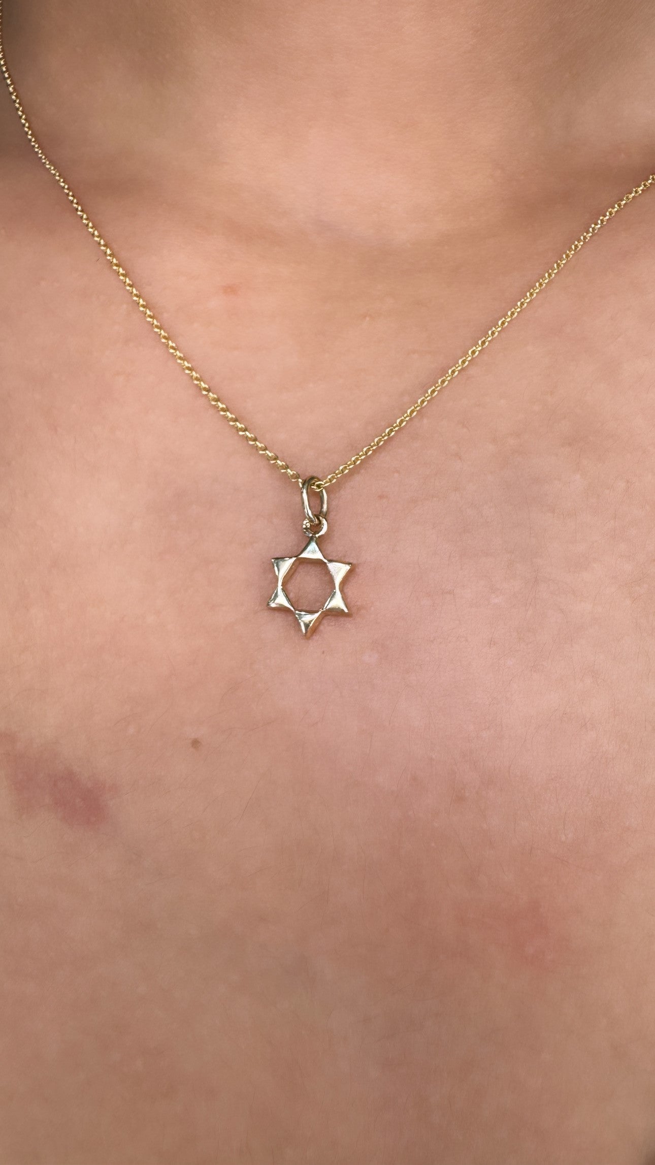 Elegant Star of David Charm Necklace