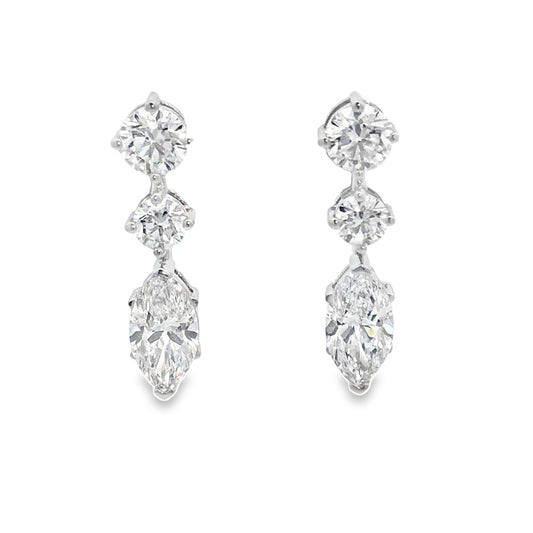 Luxury Diamond Drop Earrings