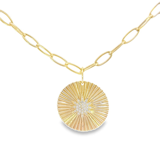 Golden Sunburst Pendant