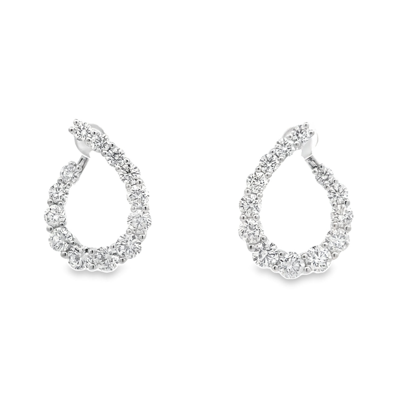 Swirl Diamond Earrings