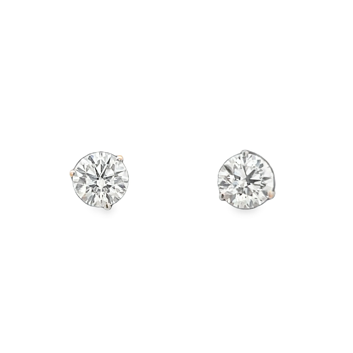 Yellow Gold Diamond Earrings 1.03ct