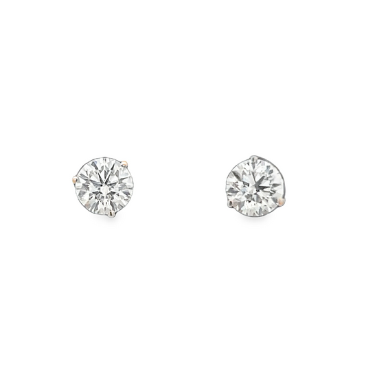 Yellow Gold Diamond Earrings 1.03ct