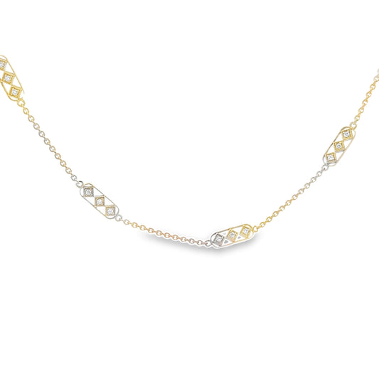 Diamond Bar Necklace