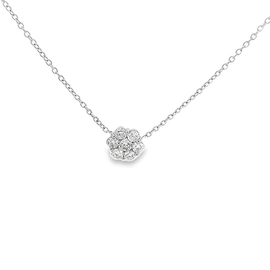 Diamond Flower Necklace