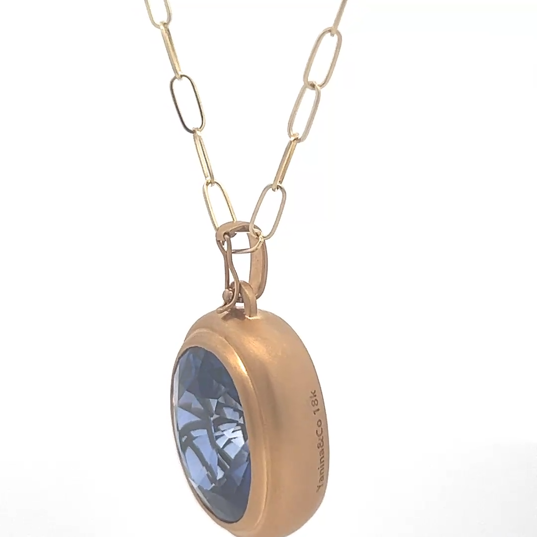 Sapphire Pendant Necklace